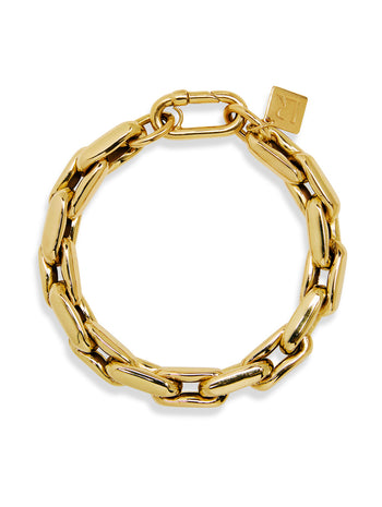LR3 Small Link Yellow Gold Bracelet