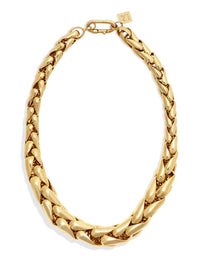 LR1 Large Links Yellow Gold Necklace