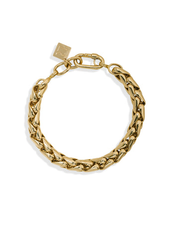 LR1 Small Link Yellow Gold Bracelet