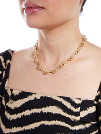 Franca Small Links Yellow Gold Necklace