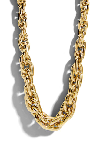 Ephrusi Medium Links Yellow Gold Necklace