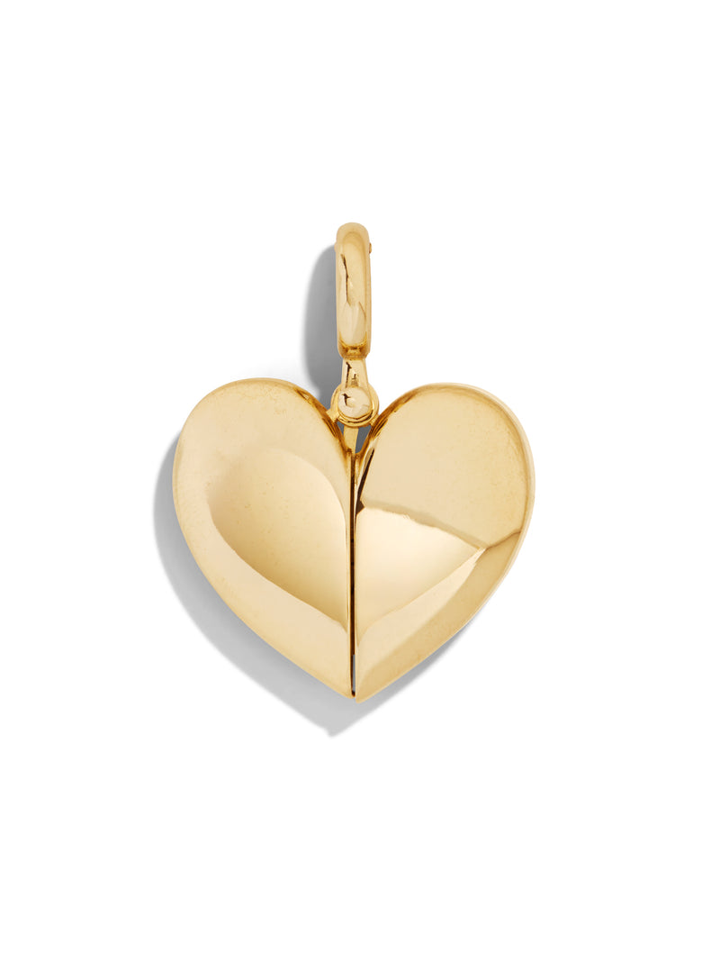 Paulette Open Heart Yellow Gold Pendant