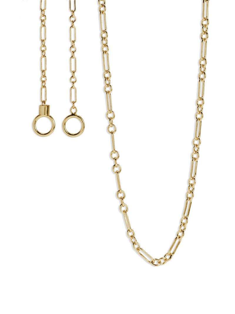 Gold Pulley Chain Necklace | Marla Aaron 14K White Gold / 16