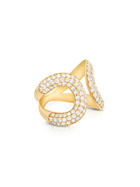Medusa Diamond Yellow Gold Ring