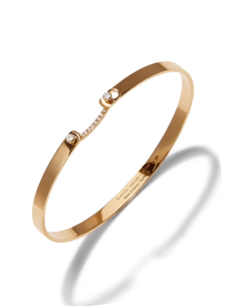 Business Meeting Mood Rose Gold Bangle Bracelet