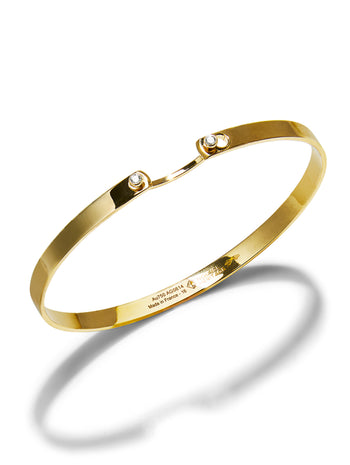 Monday Morning Mood Yellow Gold Bangle Bracelet