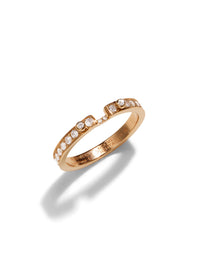 Tuxedo Mood Rose Gold Eternity Diamond Ring