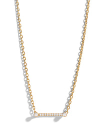 Business Meeting Mood Yellow Gold Necklace