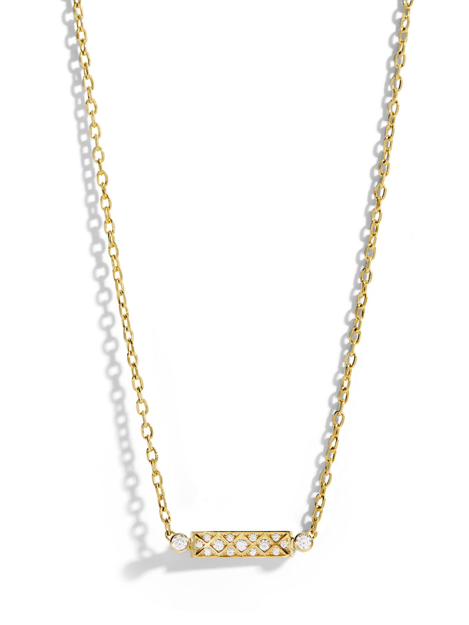 Parisian Stroll Mood Yellow Gold Necklace