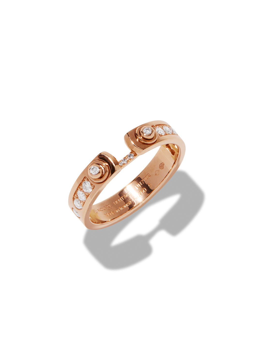 Tuxedo Mood Rose Gold Diamond Ring