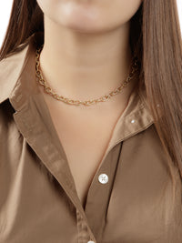 Diamond Imogen Chain Yellow Gold Necklace