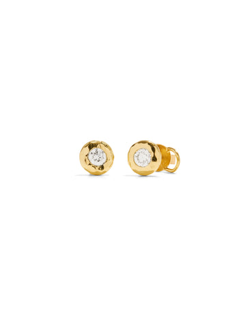 0.5ct Diamond Nesting Gem Yellow Gold Studs