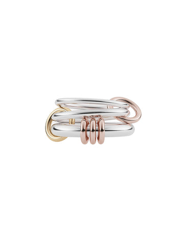 Orion SG Sterling Silver, Yellow and Rose Gold Ring