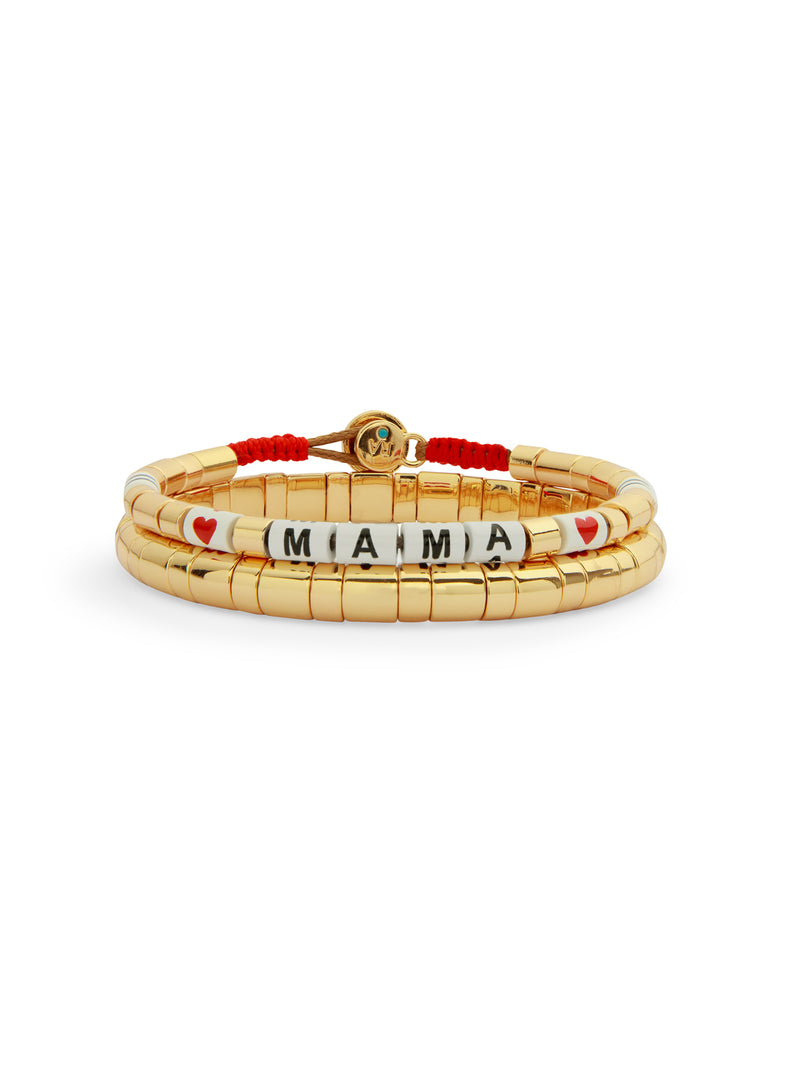 Mama Gold Bracelet Duo