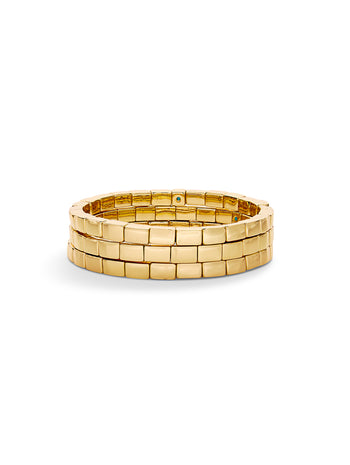 Level Up Shiny Gold Set of 3 Bracelets