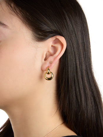 Knock, Knock Gold Earrings