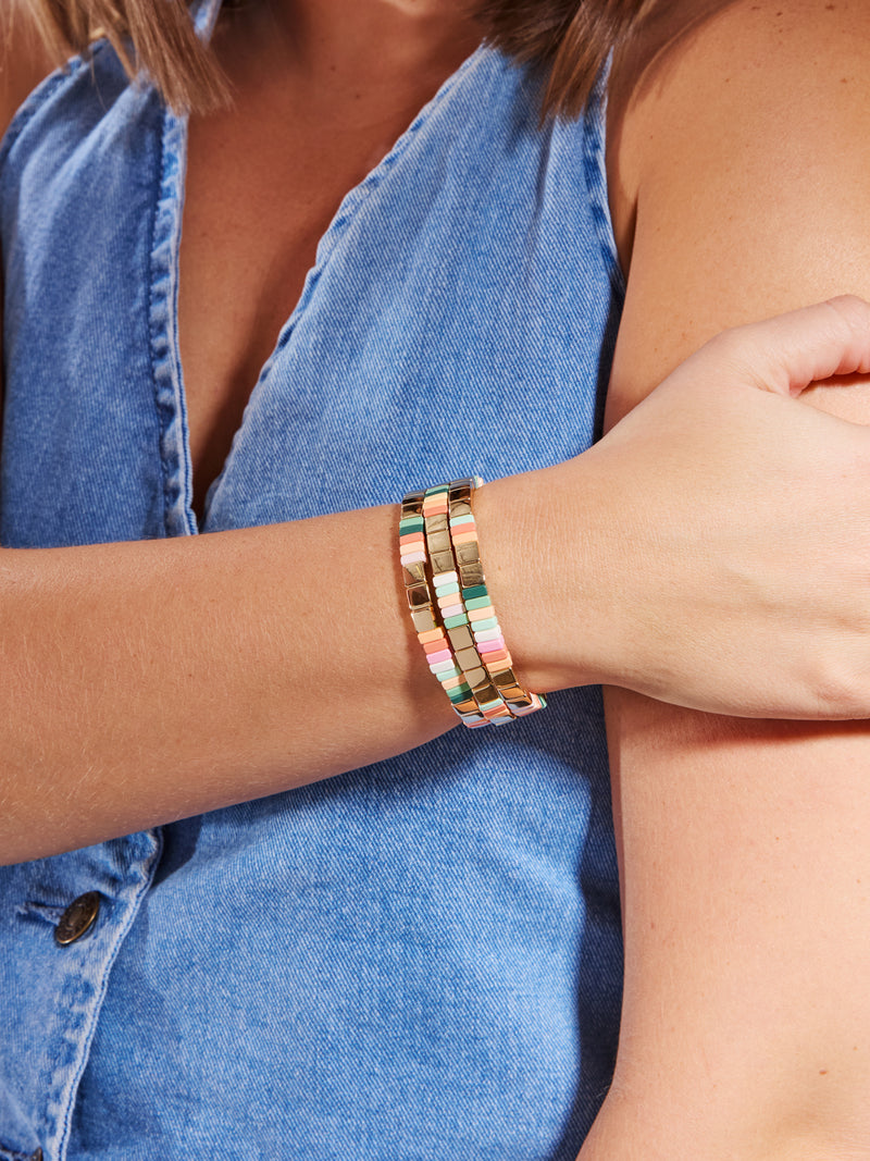 Golden Hour Set of 3 Bracelets