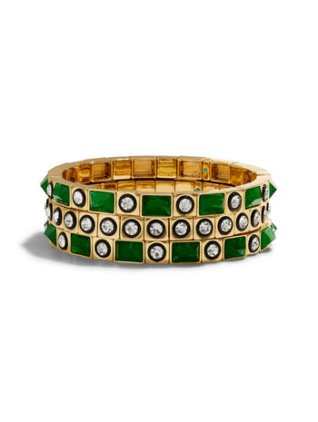 The Emerald Duchesse Bracelet Trio