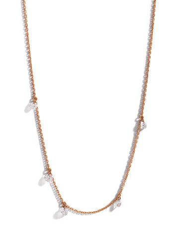 Set Free Diamond Rose Gold Necklace