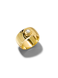 Large Impetus Yellow Gold Puzzle Ring