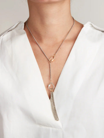 MiniMEGA Small Curb Chain Necklace | Marla Aaron 18 / 14K Rose Gold / Sterling Silver