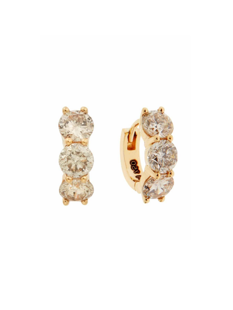 Chatelaine® Pavé Bezel Stud Earrings in 18K Yellow Gold with Champagne  Citrine and Diamonds, 8mm | David Yurman