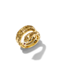 Double Python Yellow Gold Ring