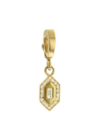 Diamond Small N/S Yellow Gold Charm