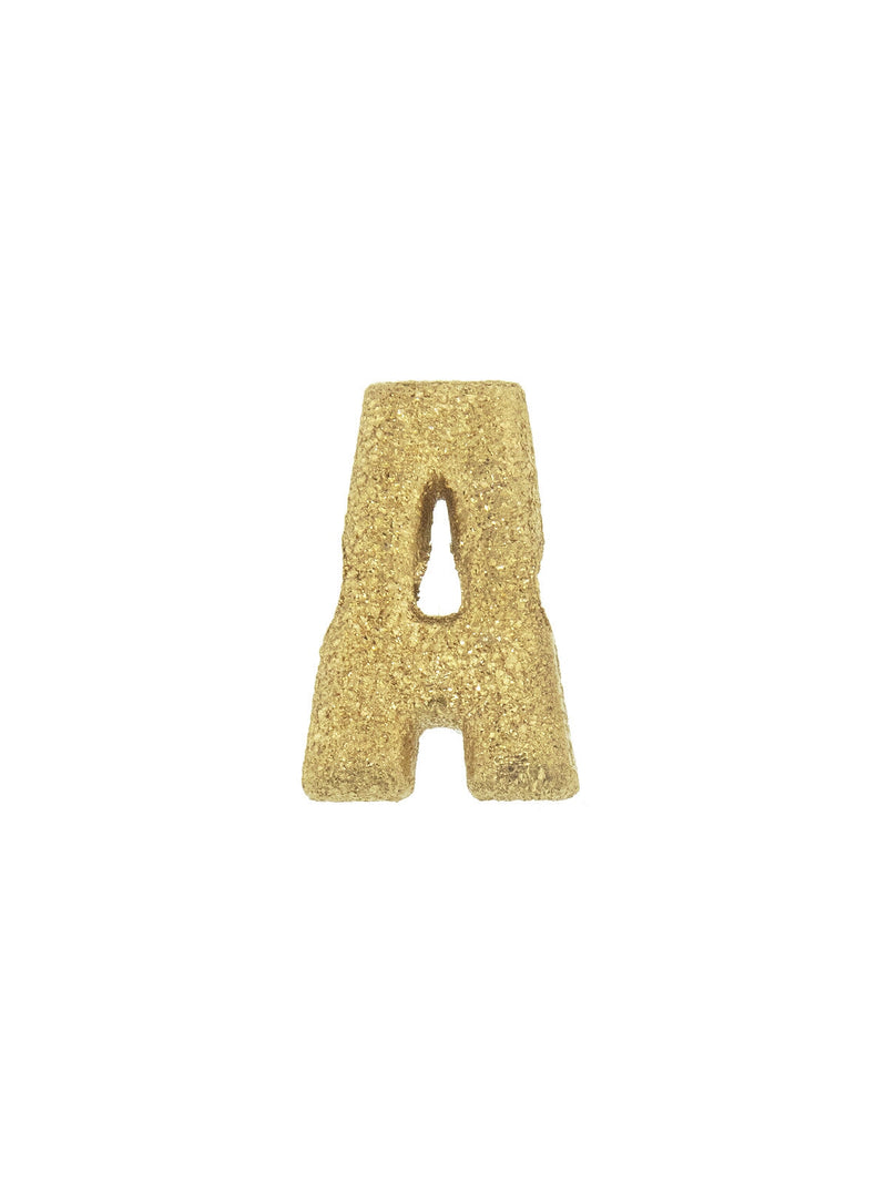 FORTE Florentine Finish Alphabet Bead - Yellow Gold
