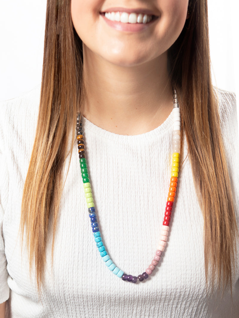 FORTE Beads Rainbow Moon Rose Gold Necklace Kit