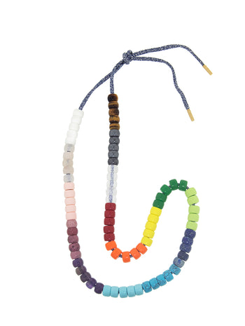 FORTE Beads Rainbow Gunmetal Yellow Gold Necklace Kit