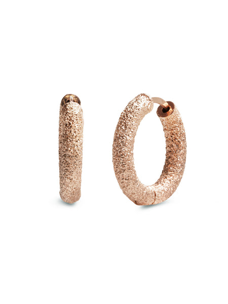 Pandora Moments Small Charm Hoop Earrings | Rose Gold-Plated | 18mm | REEDS  Jewelers