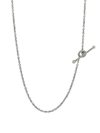 18 Inch Fine Platinum Chain Necklace