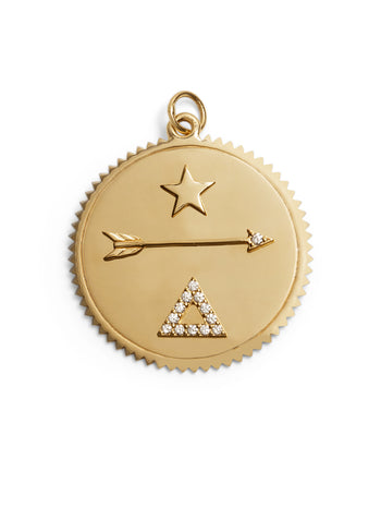 Large Dream Yellow Gold Medallion