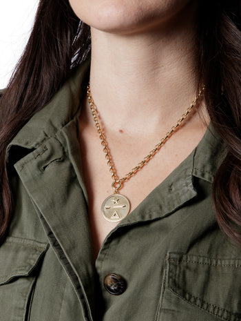 Large Dream Yellow Gold Medallion