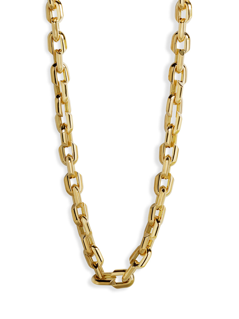 Small Strong Hearts Love Link Yellow Gold Chain