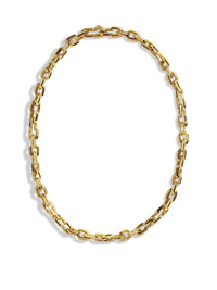 Small Strong Hearts Love Link Yellow Gold Chain