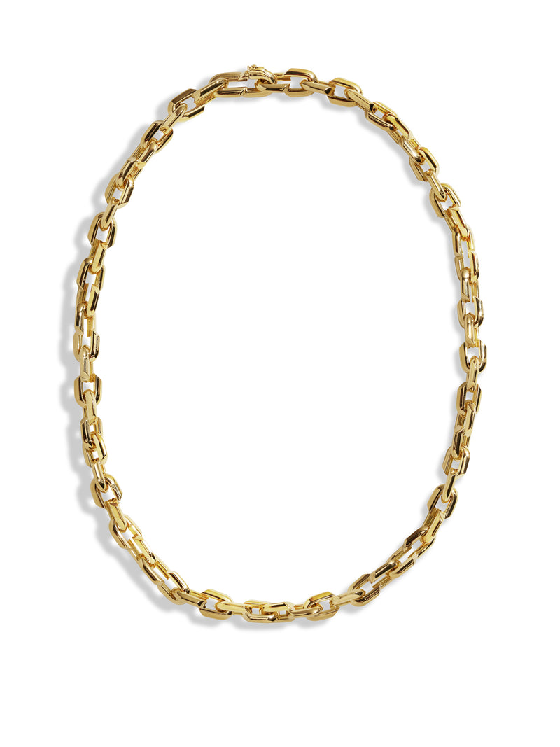 Small Strong Hearts Love Link Yellow Gold Chain