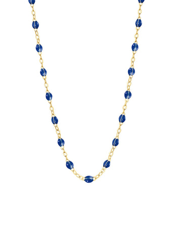 Classic Gigi Lapis Resin Yellow Gold Necklace