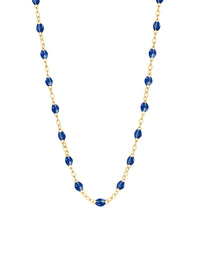 Classic Gigi Lapis Resin Yellow Gold Necklace