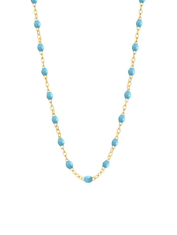 Classic Gigi Turquoise Resin Yellow Gold Necklace