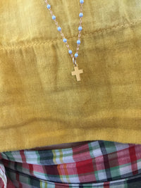 Yellow Gold Cross Charm