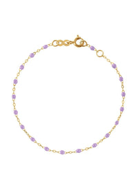 Classic Gigi Lilac Resin Yellow Gold Bracelet