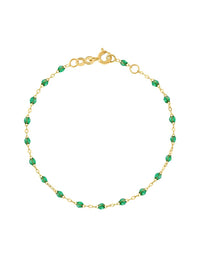 Classic Gigi Mint Resin Yellow Gold Bracelet