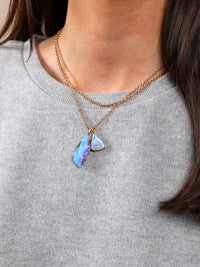One-Of-A-Kind Boulder Opal Rose Gold Charm