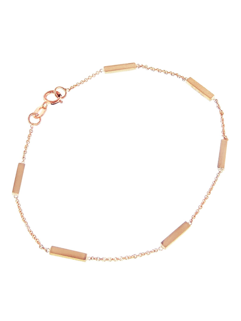 Rose gold shop bar bracelet