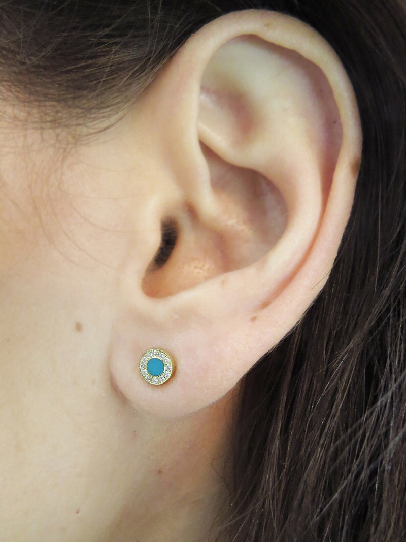 Turquoise + Diamond Ear Jackets | Alexis Russell