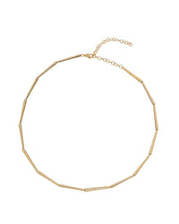 Yellow Gold and Pavé Diamond Connected Necklace