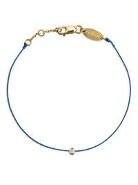 French Blue Diamond Lady Yellow Gold Bracelet