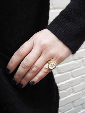 Grandfather Lion Signet Ring